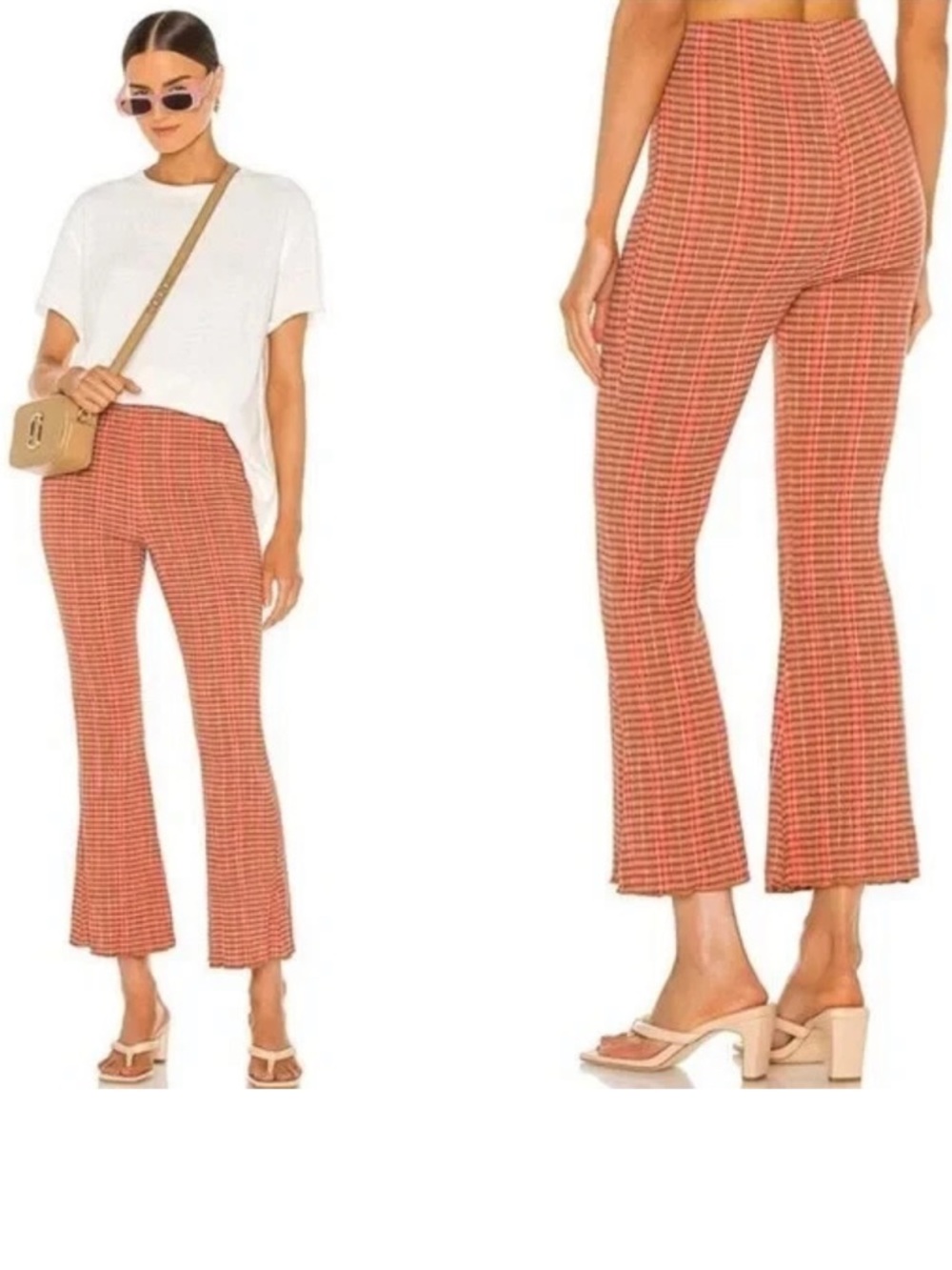 Free People Fine Line Slim Pant in Rust Size L